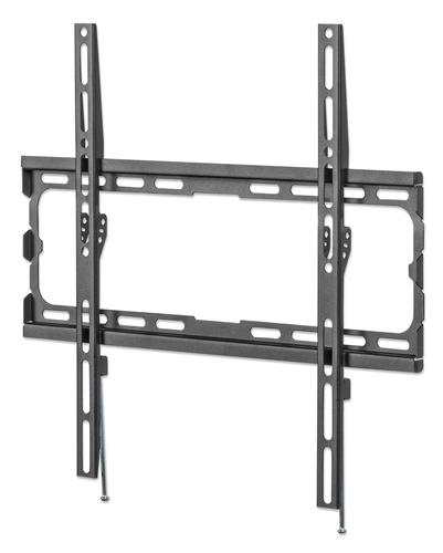 Manhattan Wandbeugel voor TV’s en monitoren (Vast), voor schermen 32–55", VESA-compatibiliteit: van 200x200 tot 400x400 mm (controleer de afmetingen van de vier montagegaten aan de achterzijde), max 40 kg, zwart