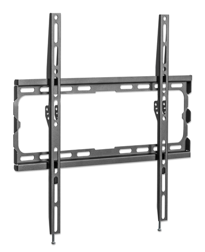 Manhattan Wandbeugel voor TV’s en monitoren (Vast), voor schermen 32–55", VESA-compatibiliteit: van 200x200 tot 400x400 mm (controleer de afmetingen van de vier montagegaten aan de achterzijde), max 40 kg, zwart