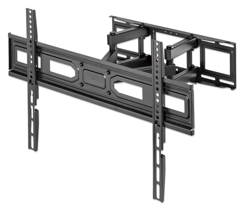 Manhattan Wandbeugel voor TV’s en monitoren (Volledig Verstelbaar), voor schermen 32–65", VESA-compatibiliteit: van 100x100 tot 600x400 mm (controleer de afmetingen van de vier montagegaten aan de achterzijde), max 40 kg, zwart