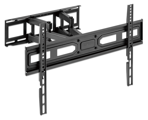 Manhattan Wandbeugel voor TV’s en monitoren (Volledig Verstelbaar), voor schermen 32–65", VESA-compatibiliteit: van 100x100 tot 600x400 mm (controleer de afmetingen van de vier montagegaten aan de achterzijde), max 40 kg, zwart