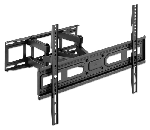 Manhattan Wandbeugel voor TV’s en monitoren (Volledig Verstelbaar), voor schermen 32–65", VESA-compatibiliteit: van 100x100 tot 600x400 mm (controleer de afmetingen van de vier montagegaten aan de achterzijde), max 40 kg, zwart