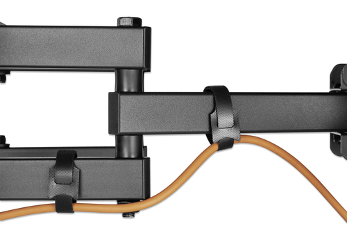 Manhattan Wandbeugel voor TV’s en monitoren (Volledig Verstelbaar), voor schermen 32–65", VESA-compatibiliteit: van 100x100 tot 600x400 mm (controleer de afmetingen van de vier montagegaten aan de achterzijde), max 40 kg, zwart
