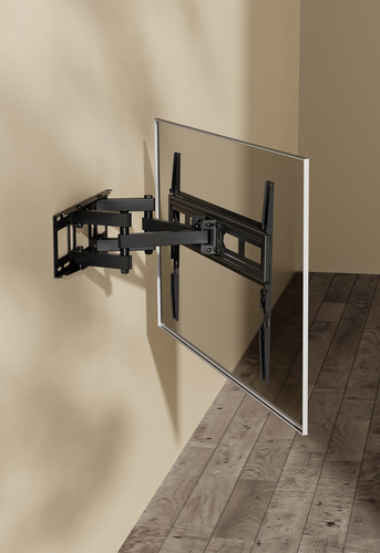 Manhattan Wandbeugel voor TV’s en monitoren (Volledig Verstelbaar), voor schermen 32–65", VESA-compatibiliteit: van 100x100 tot 600x400 mm (controleer de afmetingen van de vier montagegaten aan de achterzijde), max 40 kg, zwart