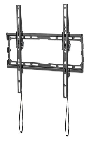 Manhattan Wandbeugel voor TV’s en monitoren (Kantelbaar), voor schermen 32"–55", VESA-compatibiliteit: van 200×200 tot 400×400 mm (controleer de afmetingen van de vier montagegaten aan de achterzijde), max 35 kg, zwart