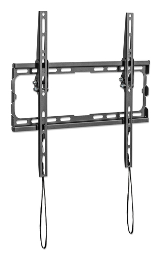 Manhattan Wandbeugel voor TV’s en monitoren (Kantelbaar), voor schermen 32"–55", VESA-compatibiliteit: van 200×200 tot 400×400 mm (controleer de afmetingen van de vier montagegaten aan de achterzijde), max 35 kg, zwart