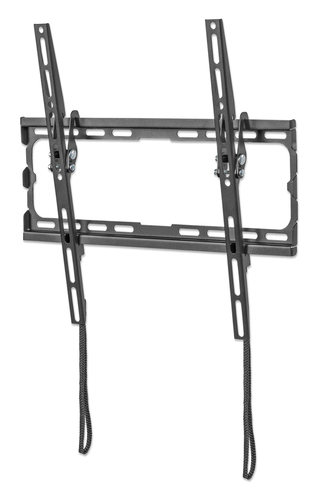 Manhattan Wandbeugel voor TV’s en monitoren (Kantelbaar), voor schermen 32"–55", VESA-compatibiliteit: van 200×200 tot 400×400 mm (controleer de afmetingen van de vier montagegaten aan de achterzijde), max 35 kg, zwart