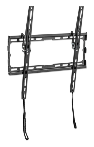 Manhattan Wandbeugel voor TV’s en monitoren (Kantelbaar), voor schermen 32"–55", VESA-compatibiliteit: van 200×200 tot 400×400 mm (controleer de afmetingen van de vier montagegaten aan de achterzijde), max 35 kg, zwart