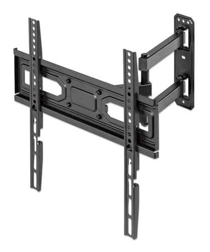 Manhattan Wandbeugel voor TV’s en monitoren (Volledig Verstelbaar), voor schermen 32–55", VESA-compatibiliteit: van 100x100 tot 400x400 mm (controleer de afmetingen van de vier montagegaten aan de achterzijde), max 35 kg, zwart