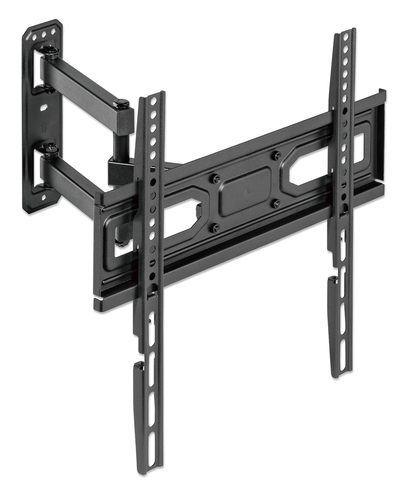 Manhattan Wandbeugel voor TV’s en monitoren (Volledig Verstelbaar), voor schermen 32–55", VESA-compatibiliteit: van 100x100 tot 400x400 mm (controleer de afmetingen van de vier montagegaten aan de achterzijde), max 35 kg, zwart