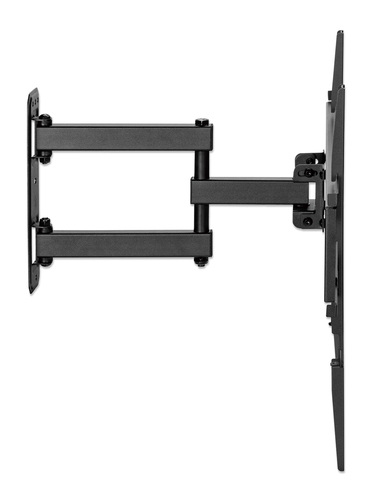 Manhattan Wandbeugel voor TV’s en monitoren (Volledig Verstelbaar), voor schermen 32–55", VESA-compatibiliteit: van 100x100 tot 400x400 mm (controleer de afmetingen van de vier montagegaten aan de achterzijde), max 35 kg, zwart