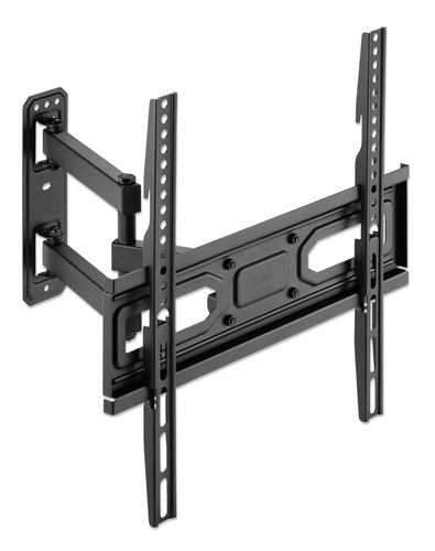 Manhattan Wandbeugel voor TV’s en monitoren (Volledig Verstelbaar), voor schermen 32–55", VESA-compatibiliteit: van 100x100 tot 400x400 mm (controleer de afmetingen van de vier montagegaten aan de achterzijde), max 35 kg, zwart