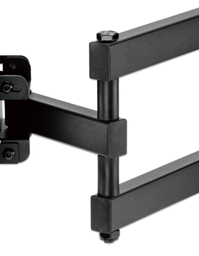 Manhattan Wandbeugel voor TV’s en monitoren (Volledig Verstelbaar), voor schermen 32–55", VESA-compatibiliteit: van 100x100 tot 400x400 mm (controleer de afmetingen van de vier montagegaten aan de achterzijde), max 35 kg, zwart