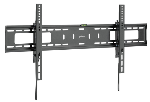 Manhattan Wandbeugel met verlenging voor TV’s en monitoren (Kantelbaar, anti-diefstal), voor schermen 37"–100", VESA-compatibiliteit: van 200×200 tot 800×400 mm (controleer de afmetingen van de vier montagegaten aan de achterzijde), max 75 kg, zwart