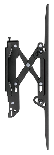 Manhattan Wandbeugel met verlenging voor TV’s en monitoren (Kantelbaar, anti-diefstal), voor schermen 37"–100", VESA-compatibiliteit: van 200×200 tot 800×400 mm (controleer de afmetingen van de vier montagegaten aan de achterzijde), max 75 kg, zwart