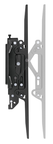 Manhattan Wandbeugel met verlenging voor TV’s en monitoren (Kantelbaar, anti-diefstal), voor schermen 37"–100", VESA-compatibiliteit: van 200×200 tot 800×400 mm (controleer de afmetingen van de vier montagegaten aan de achterzijde), max 75 kg, zwart