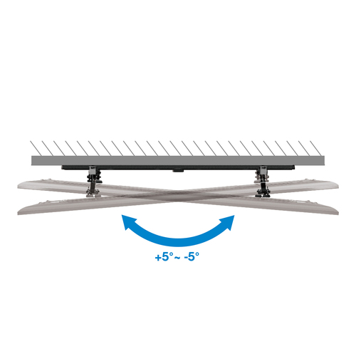 Manhattan Wandbeugel met verlenging voor TV’s en monitoren (Kantelbaar, anti-diefstal), voor schermen 37"–100", VESA-compatibiliteit: van 200×200 tot 800×400 mm (controleer de afmetingen van de vier montagegaten aan de achterzijde), max 75 kg, zwart