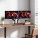 Manhattan Bureaubeugel voor 2 TV’s en monitoren (Volledig Verstelbaar met veer), voor schermen 13"–45", met tafelklem of bladdoorvoer, VESA-compatibiliteit: 75x75 en 100x100 mm (controleer de afmetingen van de vier montagegaten aan de achterzijde)