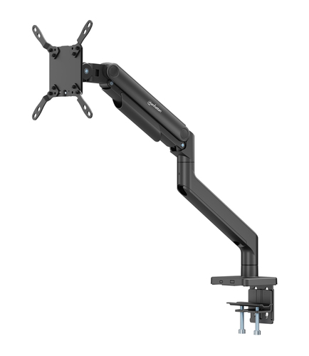 Manhattan Bureaubeugel voor TV’s en monitoren (Volledig Verstelbaar met veer), voor schermen 13"–42", met tafelklem of bladdoorvoer, VESA-compatibiliteit: van 75x75 tot 200x200 mm (controleer de afmetingen van de vier montagegaten aan de achterzijde), max. 20 kg