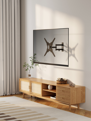 Manhattan Wandbeugel voor TV’s en monitoren (Volledig Verstelbaar), voor schermen 32–55", VESA-compatibiliteit: van 100x100 tot 400x400 mm (controleer de afmetingen van de vier montagegaten aan de achterzijde), max 30 kg, zwart