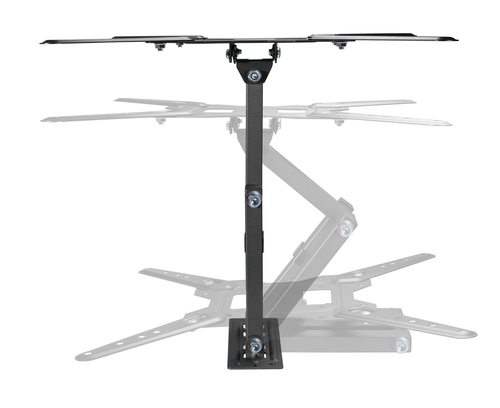 Manhattan Wandbeugel voor TV’s en monitoren (Volledig Verstelbaar), voor schermen 32–55", VESA-compatibiliteit: van 100x100 tot 400x400 mm (controleer de afmetingen van de vier montagegaten aan de achterzijde), max 30 kg, zwart