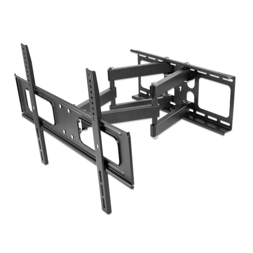 Manhattan Buiten wandbeugel voor TV’s en monitoren (Volledig Verstelbaar), voor schermen 37"–65", VESA-compatibiliteit: van 200×200 tot 600×400 mm (controleer de afmetingen van de vier montagegaten aan de achterzijde), max 50 kg, weerbestendig, zwart