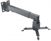 Manhattan Plafond- en wandbeugel voor beamers, kantelbaar & zwenkbaar, hoogte 43–65 cm, max 20 kg, zwart