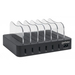 Manhattan Laadstation met 6 USB-A-poorten, uitgangen 6 × 2,4 A, Smart IC, LED-indicatoren, zwart, 3 jaar garantie