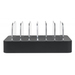 Manhattan Laadstation met 6 USB-A-poorten, uitgangen 6 × 2,4 A, Smart IC, LED-indicatoren, zwart, 3 jaar garantie
