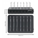 Manhattan Laadstation met 6 USB-A-poorten, uitgangen 6 × 2,4 A, Smart IC, LED-indicatoren, zwart, 3 jaar garantie