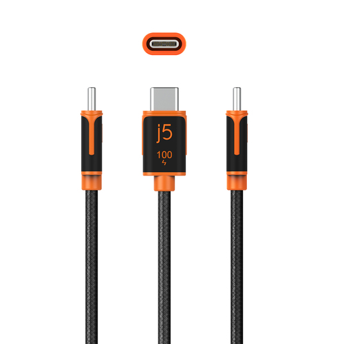j5create USB-C® 100W Sync- & Laadkabel (JUCX25L18)