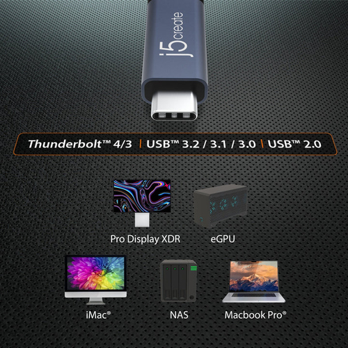 j5create USB 40 Gbps 240 W USB Type-C® Kabel