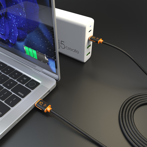 j5create USB-C® 100W Synchronisatie- & Oplaadkabel (JUCX25L30)