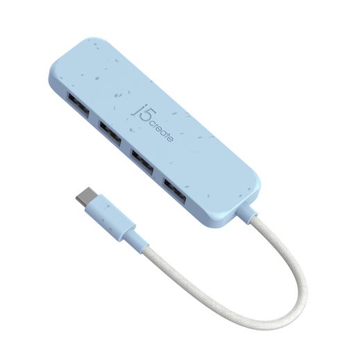 j5create Eco-Friendly USB-C naar 4-poorts Type-A Gen 2 Hub