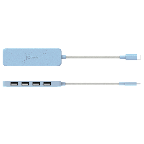 j5create Eco-Friendly USB-C naar 4-poorts Type-A Gen 2 Hub
