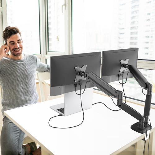 j5create JTSA102-N flat panel bureau steun 81,3 cm (32") Zwart