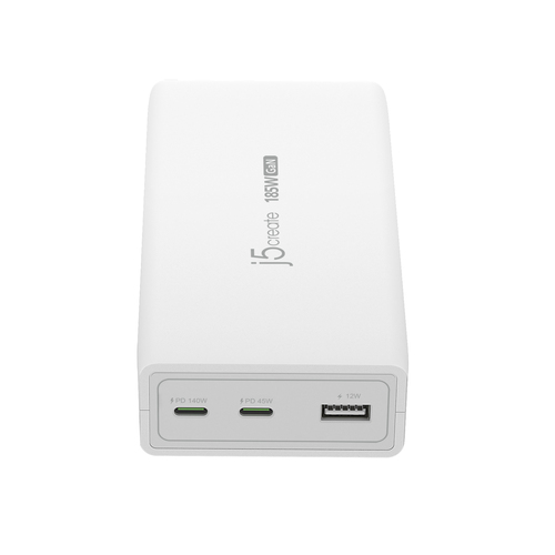 j5create JUP37185W-EN oplader voor mobiele apparatuur Universeel Wit AC Snel opladen Binnen