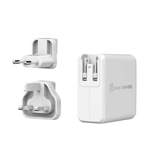 j5create 100W GaN USB-C® 5-Poorts Oplader