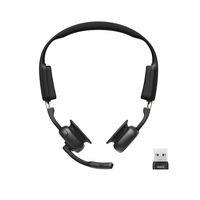 SHOKZ C610-AA-BK hoofdtelefoon/headset Draadloos oorhaak Kantoor/callcenter USB Type-A Bluetooth Zwart