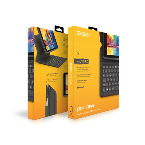 ZAGG Pro Keys Frans Bluetooth Zwart, Grijs