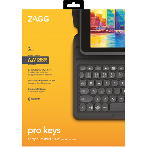 ZAGG Pro Keys Frans Bluetooth Zwart, Grijs