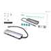 i-tec Metal USB-C Nano dockingstation 4K HDMI LAN + Stroomvoorziening 100 W