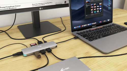 i-tec Metal USB-C Nano dockingstation 4K HDMI LAN + Stroomvoorziening 100 W