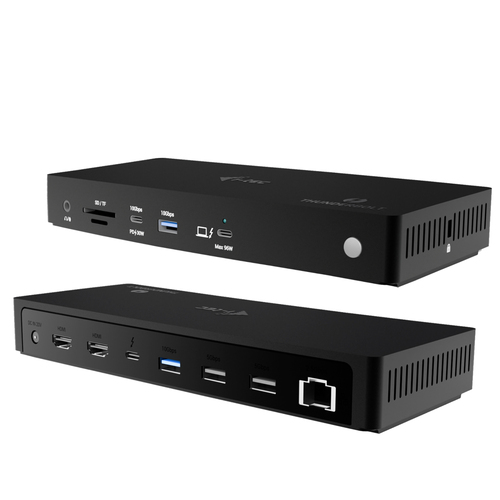 i-tec TB4TRIPLEDOCKPDUK laptop dock & poortreplicator Bedraad Thunderbolt 4 Zwart