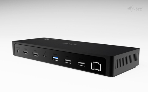 i-tec TB4TRIPLEDOCKPDUK laptop dock & poortreplicator Bedraad Thunderbolt 4 Zwart