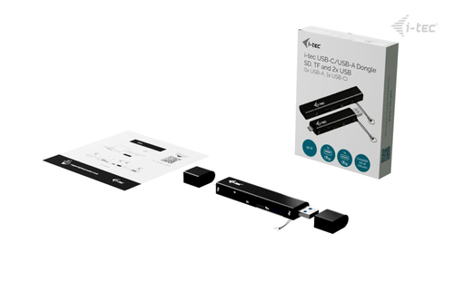 i-tec USB-C/USB-A Dongle SD, TF and 2x USB (1x USB-A, 1x USB-C)