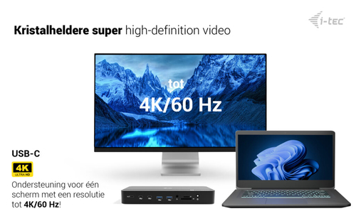 i-tec Thunderbolt 5 Triple Display Docking Station, M.2 slot, 6x USB, 2.5GLAN + Power Delivery 140W