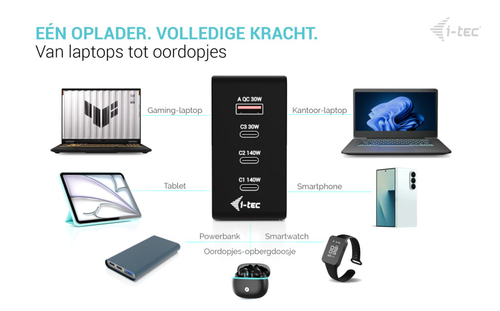 i-tec 140W Intelligent Multiport USB Charger