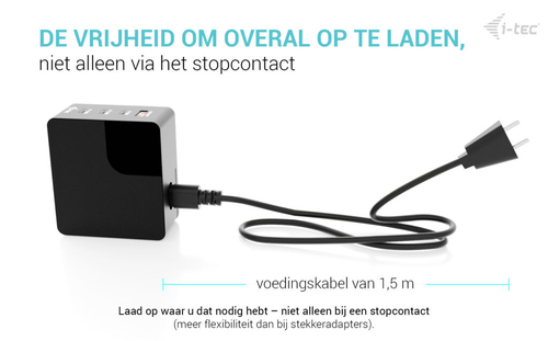 i-tec 140W Intelligent Multiport USB Charger