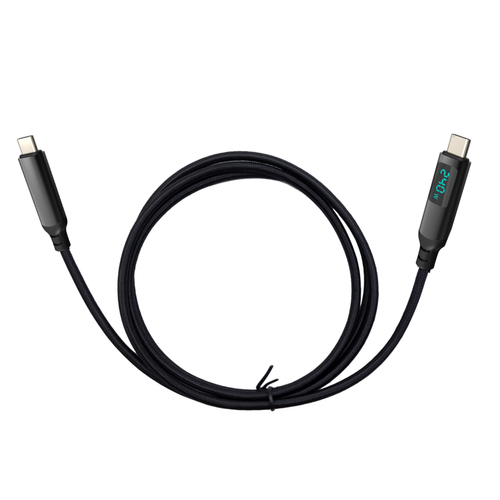 i-tec Thunderbolt 4/USB4 Class Pro Cable 240W with LCD (40 Gbps, 150 cm)