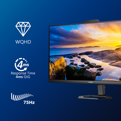 Philips 5000 series 27E1N5600HE/00 computer monitor 68,6 cm (27") 2560 x 1440 Pixels Quad HD LCD Zwart